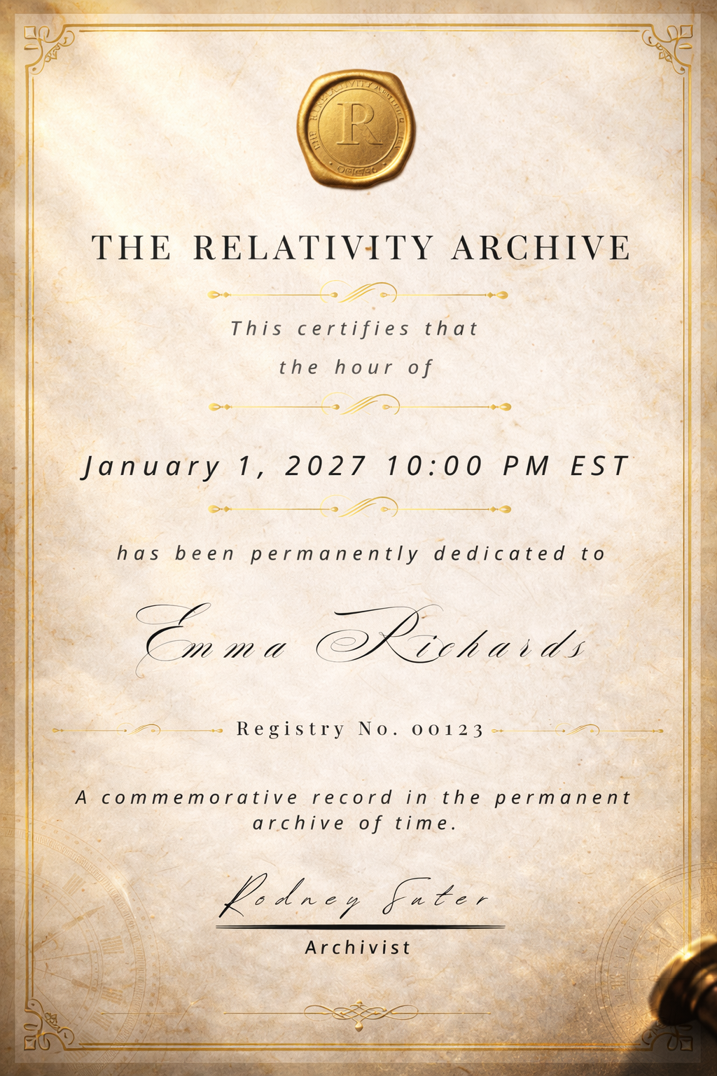 Archive Edition — Future Hour Dedication