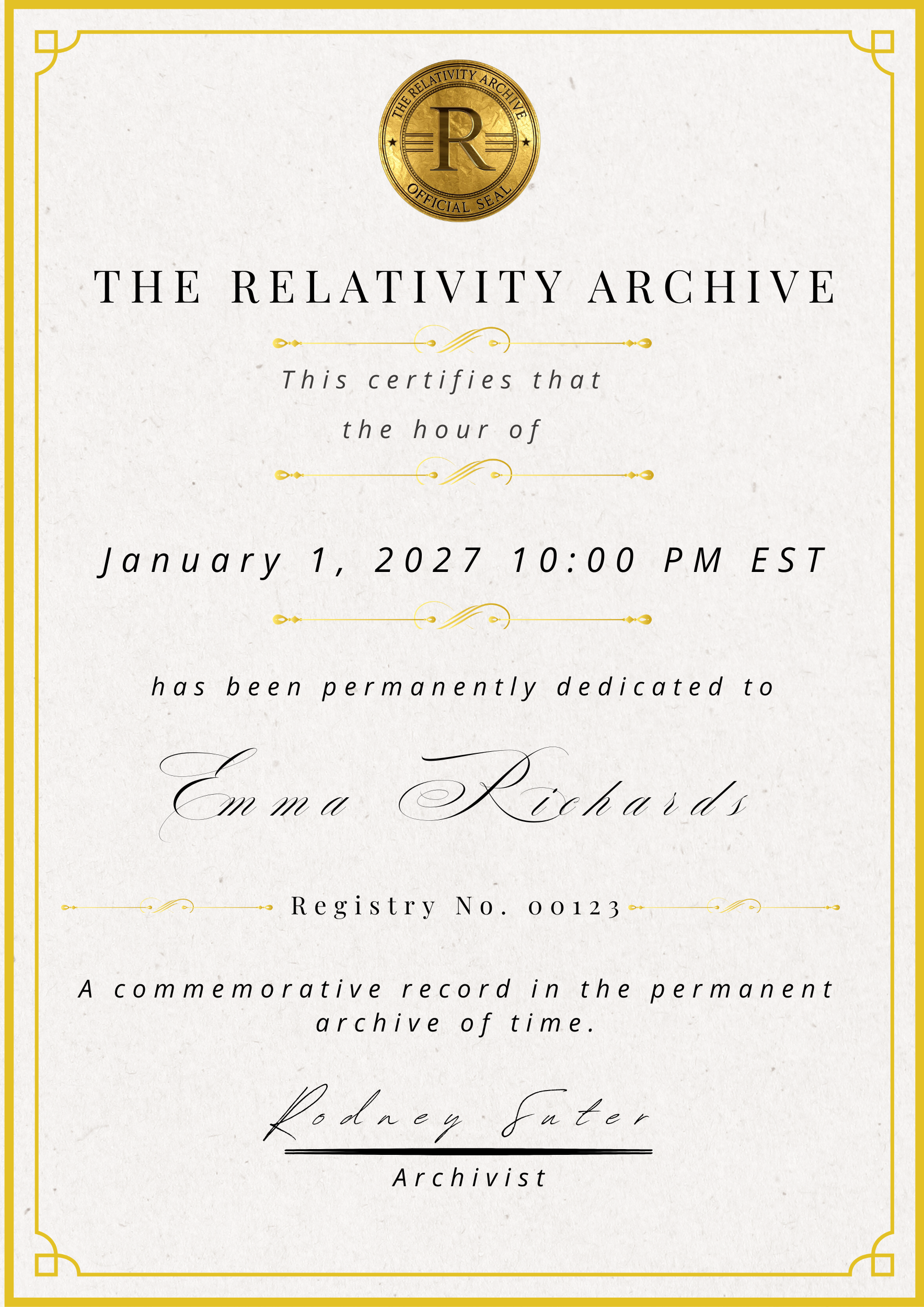 Future Hour Dedication - Archive Edition (11" x 14")