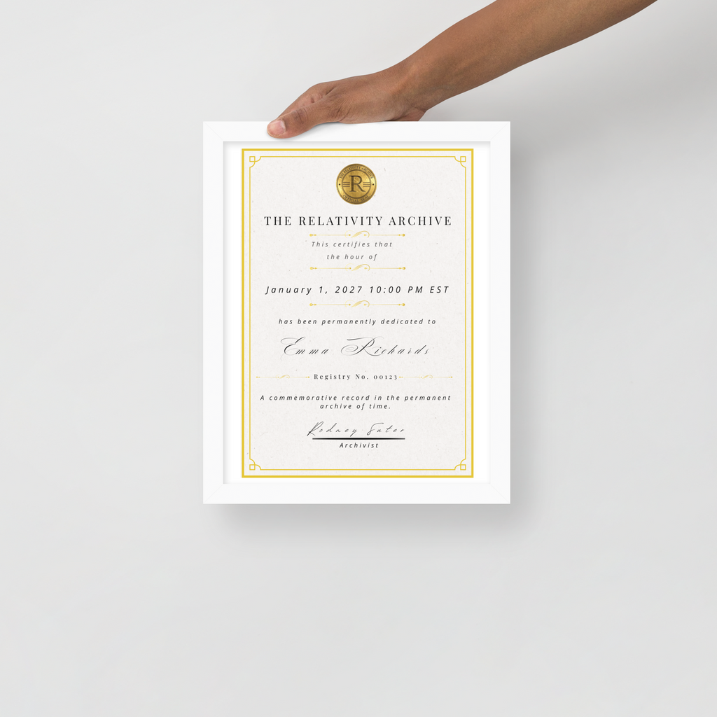 Future Hour Dedication - FRAMED Archive Edition (11" x 14")