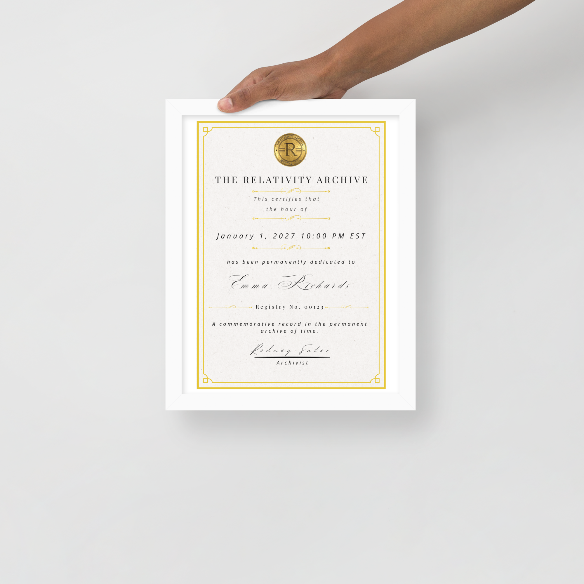 Future Hour Dedication - FRAMED Archive Edition (11" x 14")