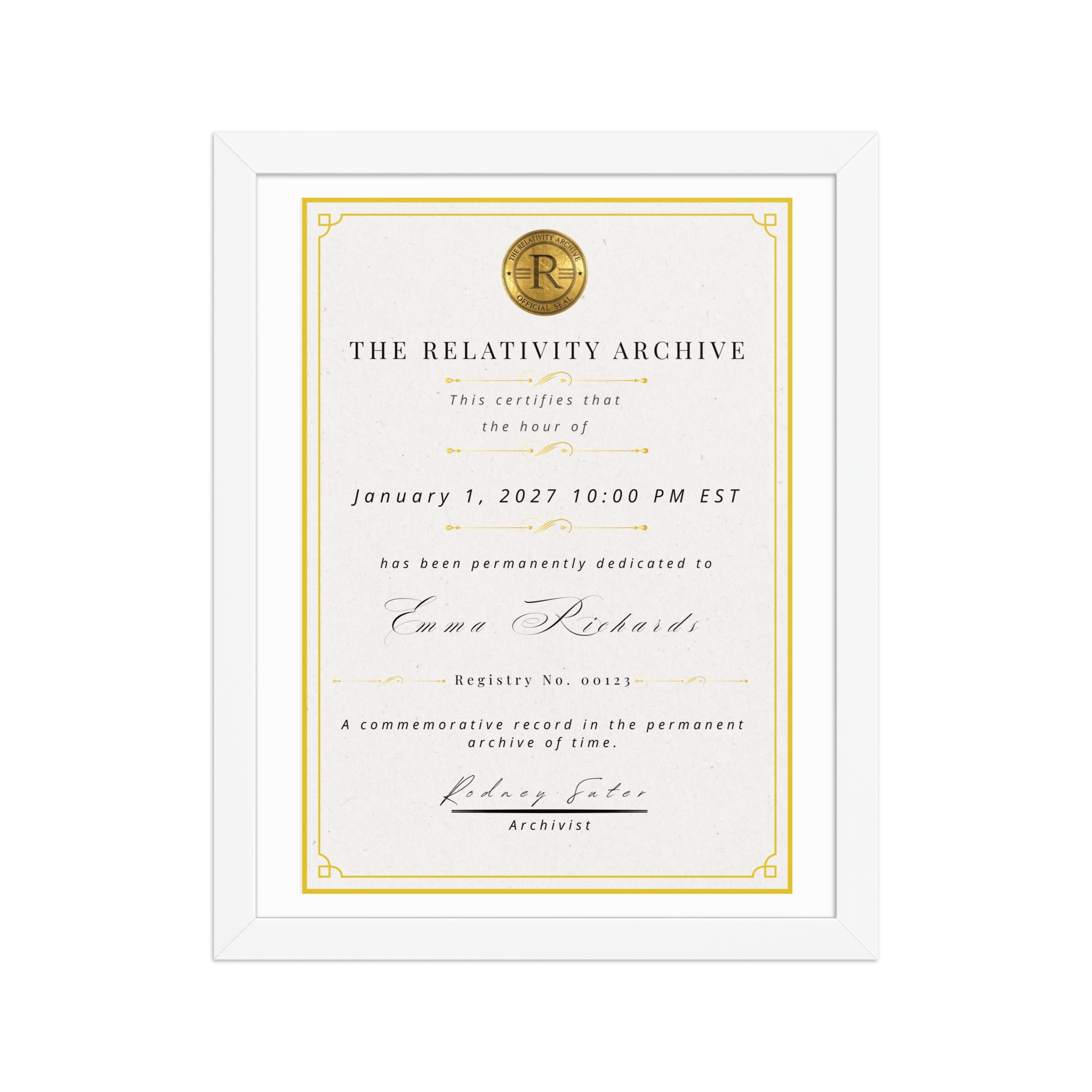 Future Hour Dedication - FRAMED Archive Edition (11" x 14")